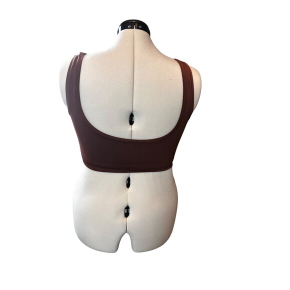 Nordstrom Size XL Lot of 2 Pullover Stretch Sport Bras  Tan and Brown - Picture 5 of 15